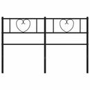 udskiftningsgavl 135 cm metal sort