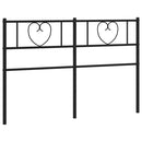 udskiftningsgavl 140 cm metal sort