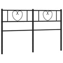 udskiftningsgavl 140 cm metal sort