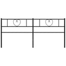 udskiftningsgavl 180 cm metal sort