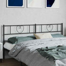 udskiftningsgavl 180 cm metal sort