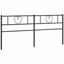 udskiftningsgavl 193 cm metal sort