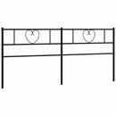 udskiftningsgavl 193 cm metal sort