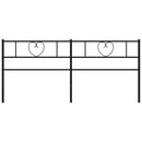 udskiftningsgavl 193 cm metal sort
