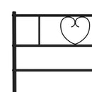 udskiftningsgavl 193 cm metal sort