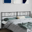 udskiftningsgavl 193 cm metal sort