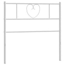 udskiftningsgavl 75 cm metal hvid