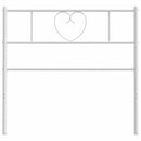 udskiftningsgavl 75 cm metal hvid