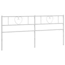 udskiftningsgavl 193 cm metal hvid
