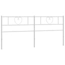 udskiftningsgavl 193 cm metal hvid