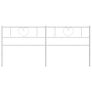 udskiftningsgavl 200 cm metal hvid