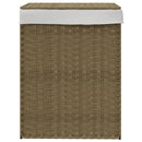 vasketøjskurv med låg 46x33x60 cm polyrattan