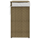 vasketøjskurv med låg 46x33x60 cm polyrattan