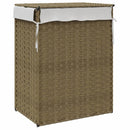 vasketøjskurv med låg 46x33x60 cm polyrattan