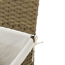 vasketøjskurv med låg 46x33x60 cm polyrattan