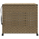 vasketøjskurv med hjul 66x35x60 cm rattan