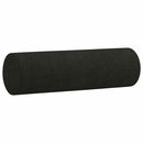 2-personers sofa med pyntepuder 120 cm stof sort