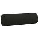3-personers sofa med pyntepuder 180 cm stof sort