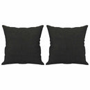 3-personers sofa med pyntepuder 180 cm stof sort