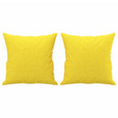 3-personers sofa med pyntepuder 180 cm stof lysegul