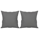 2-personers sofa med puder 120 cm mikrofiberstof mørkegrå