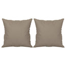 2-personers sofa med puder 140 cm mikrofiberstof gråbrun
