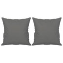 2-personers sofa med puder 140 cm mikrofiberstof mørkegrå