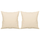 2-personers sofa med puder 140 cm mikrofiberstof beige