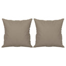 3-personers sofa med puder 180 cm mikrofiberstof gråbrun