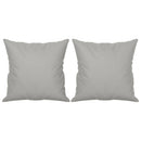 3-personers sofa med puder 180 cm mikrofiberstof lysegrå