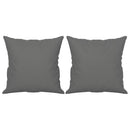 3-personers sofa med puder 180 cm mikrofiberstof mørkegrå