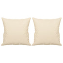 3-personers sofa med puder 180 cm mikrofiberstof beige