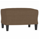 sofastol med fodskammel 60 cm stof Brun