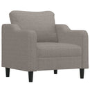 sofastol med fodskammel 60 cm stof Gråbrun