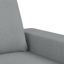 sofastol med fodskammel 60 cm stof lysegrå