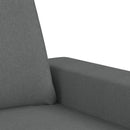 sofastol med fodskammel 60 cm stof Mørkegrå