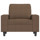 sofastol med fodskammel 60 cm stof Brun