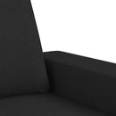 sofastol med fodskammel 60 cm stof Sort