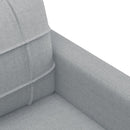 sofasæt 4 dele med hynder stof lysegrå