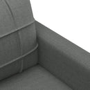 sofasæt 4 dele med hynder stof mørkegrå