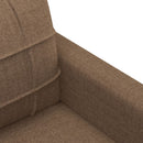 sofasæt 4 dele med puder stof brun