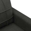 sofasæt 4 dele med puder stof sort