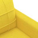 sofasæt 4 dele med puder stof lysegul