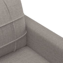 sofasæt 4 dele med puder stof gråbrun
