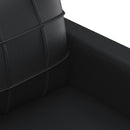 sofasæt 4 dele med puder kunstlæder sort