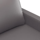 sofasæt 4 dele med hynder kunstlæder grå