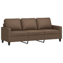 sofasæt 4 dele med hynder stof brun