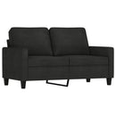 sofasæt 4 dele med hynder stof sort