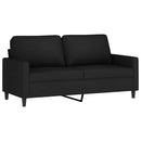 sofasæt 2 dele med hynder velour sort