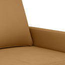 sofasæt 3 dele med hynder velour brun